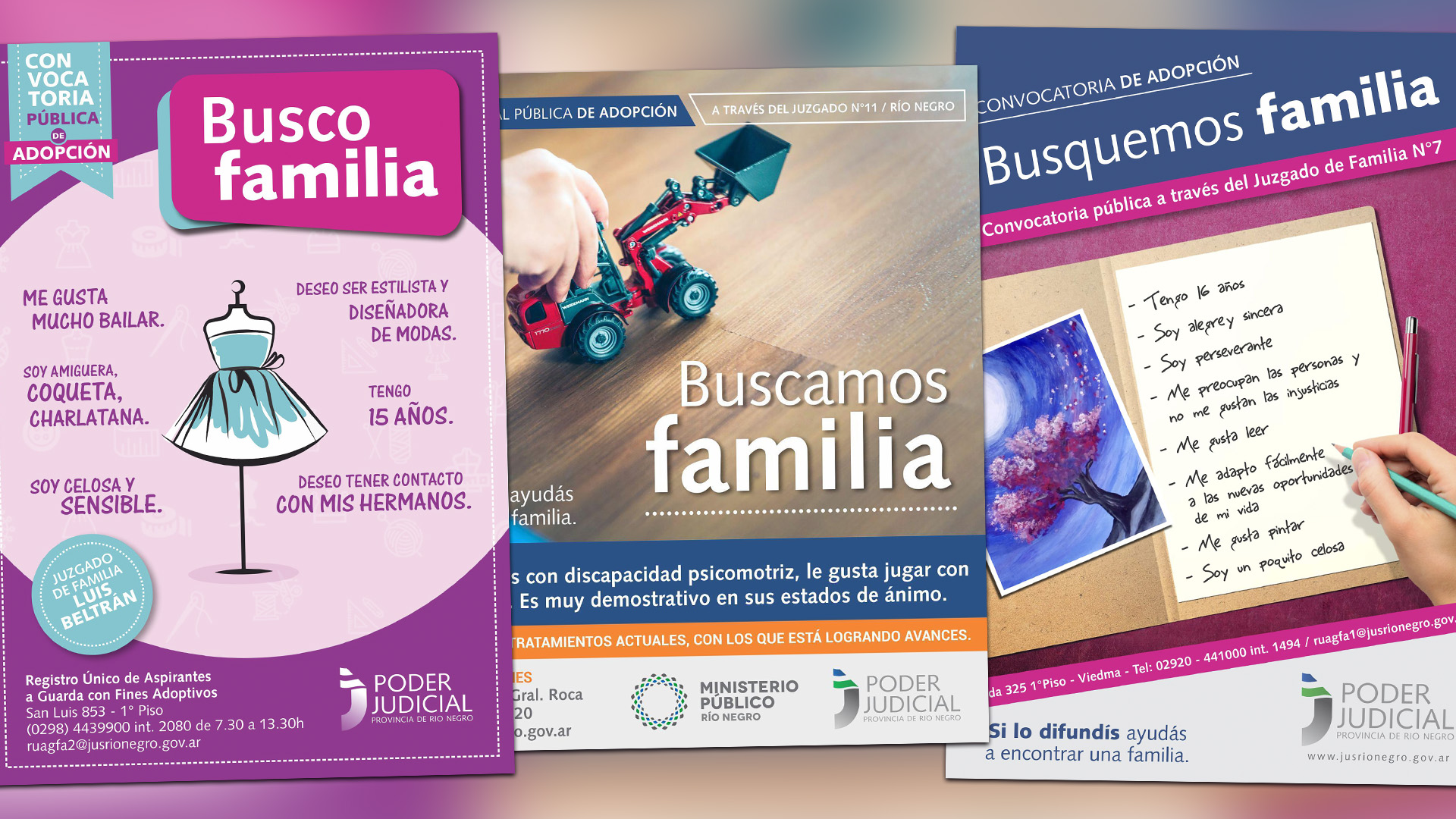 La sorprendente campaña del Poder Judicial de Río Negro para ayudar a que 7 adolescentes y un niño sean adoptados.
