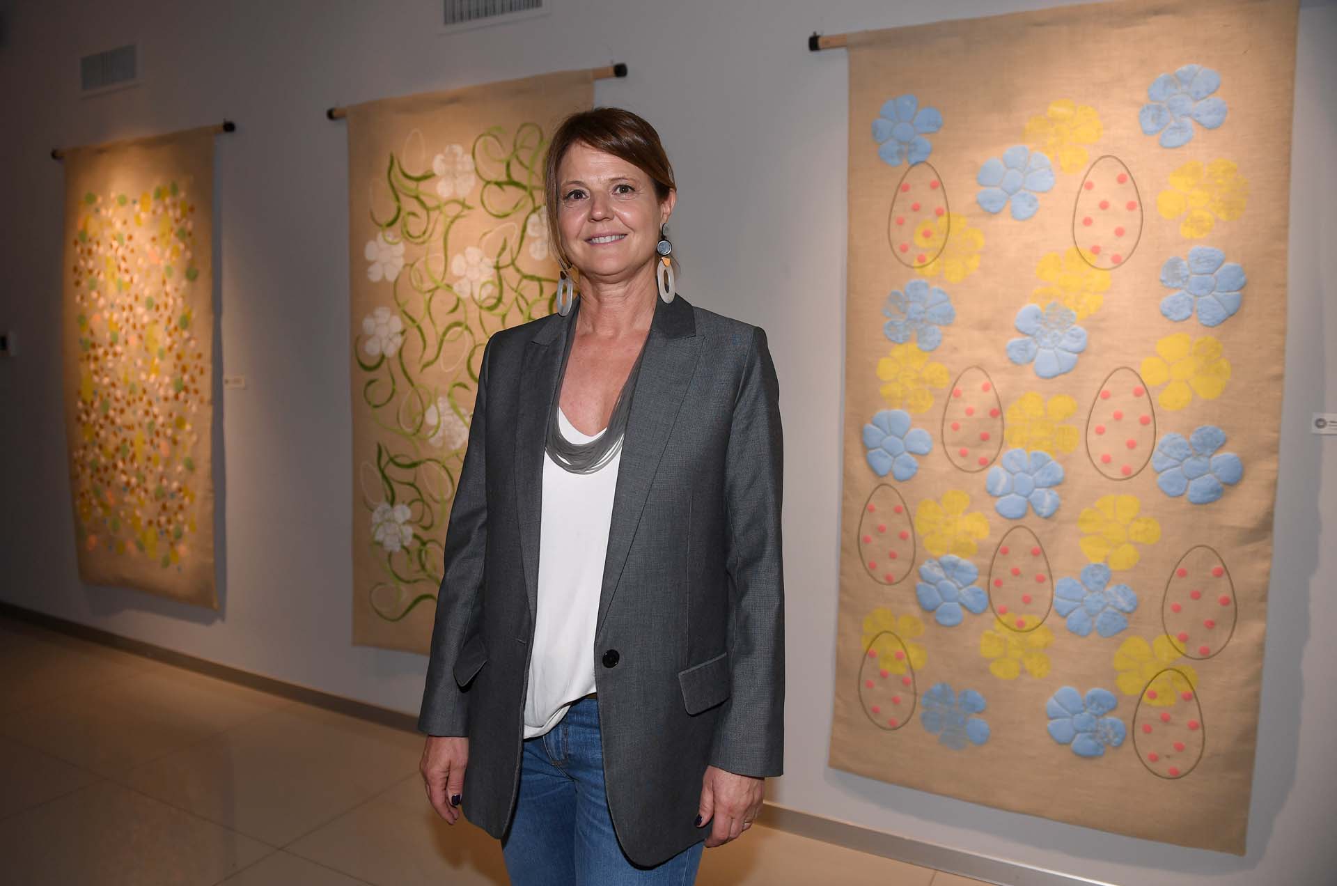 Jacinta Grondona en la inauguración de su muestra