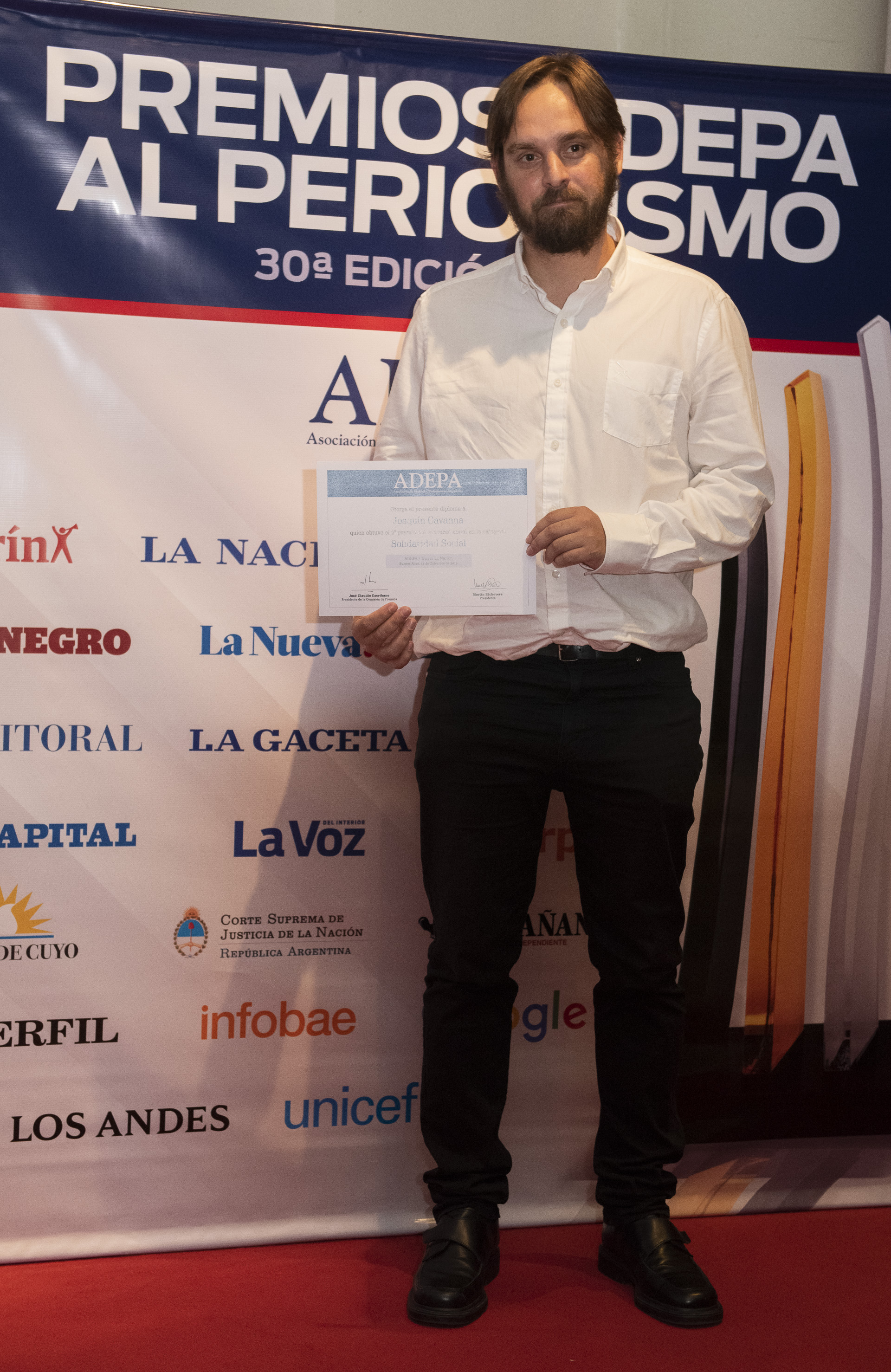 Joaquín Cavanna de Infobae recibió el 2° premio en la categoría Solidaridad Social