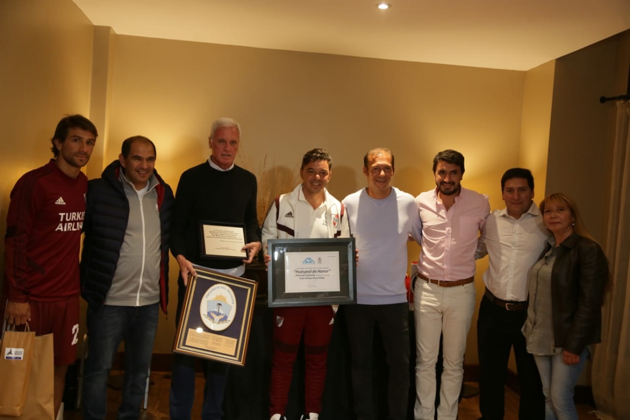 El plantel de River fue homenajeado en San Martín de Los Andes