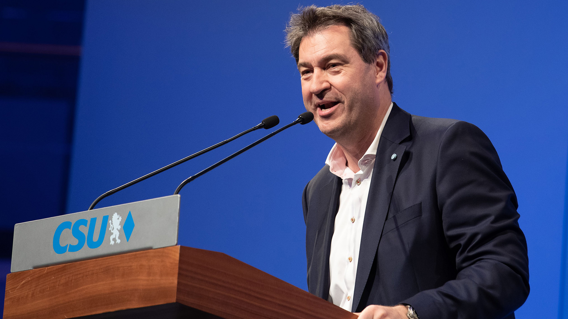 El gobernador de Baviera y presidente de la CSU Markus Söder (Foto de Alexander Pohl/Shutterstock (10189378q))