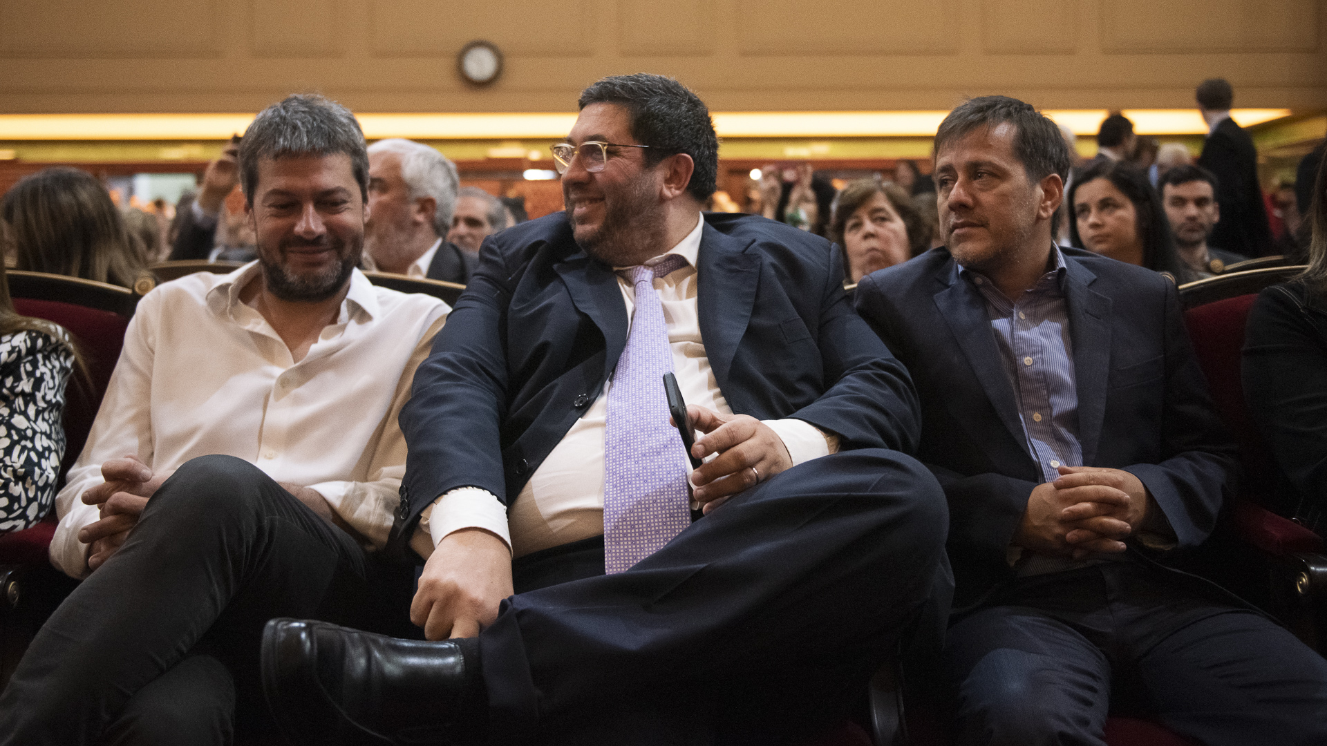 Matías Lammens, Juan Manuel Olmos y Mariano Recalde