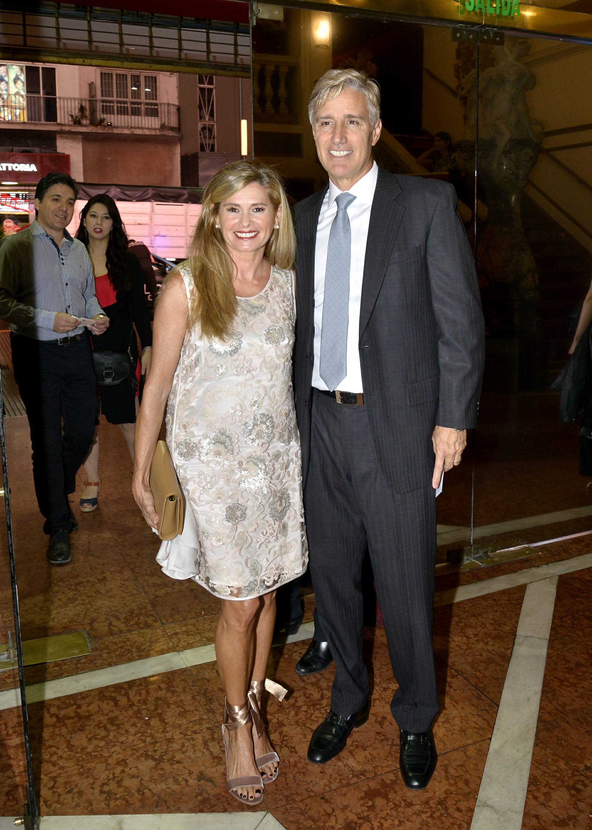 La ex senadora nacional María Laura Leguizamón junto a su marido, Marcelo Figueiras, presidente de Laboratorios Richmond