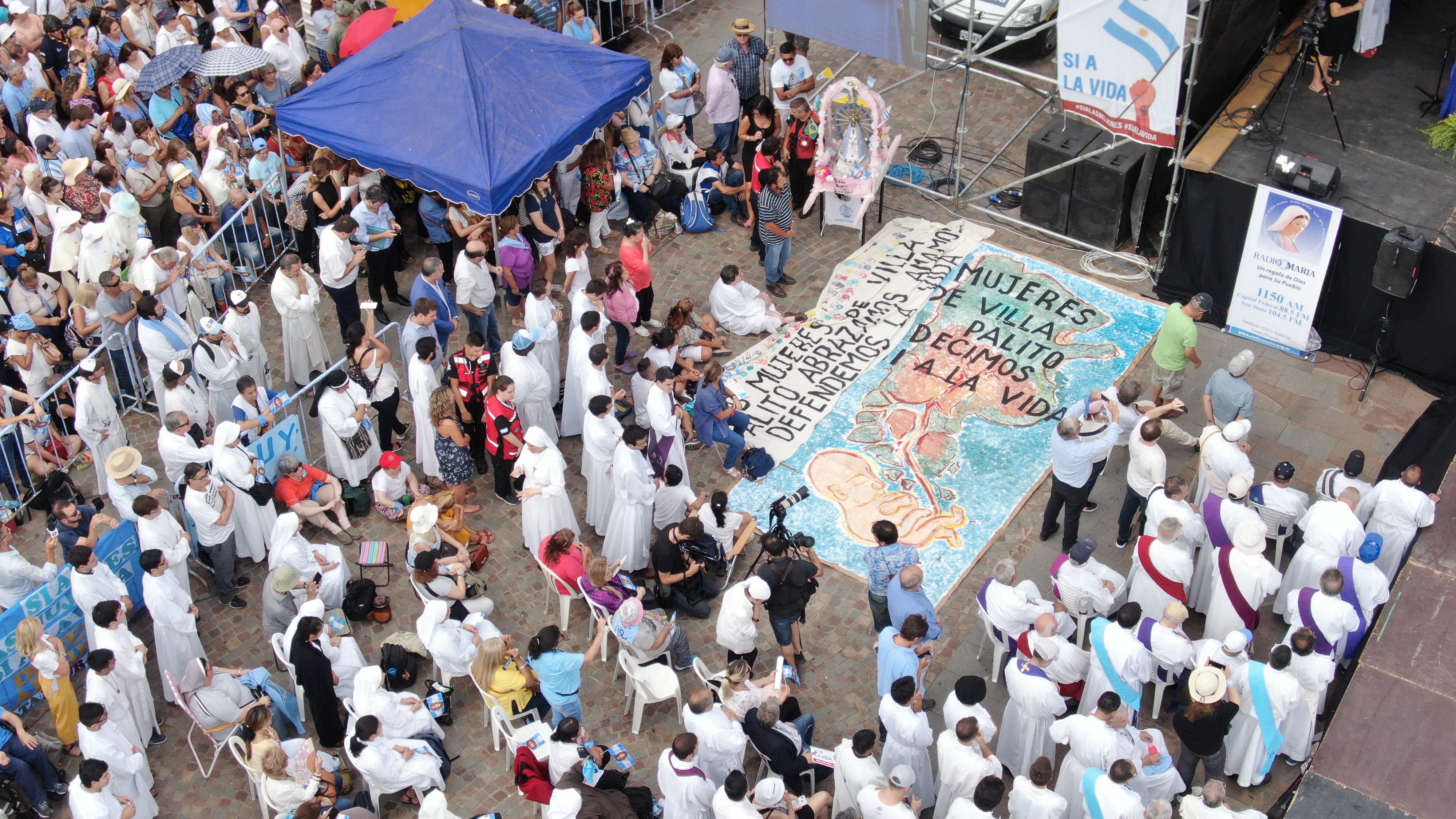 Los curas villeros y sus feligreses, presentes en la Misa por las Mujeres y por la Vida