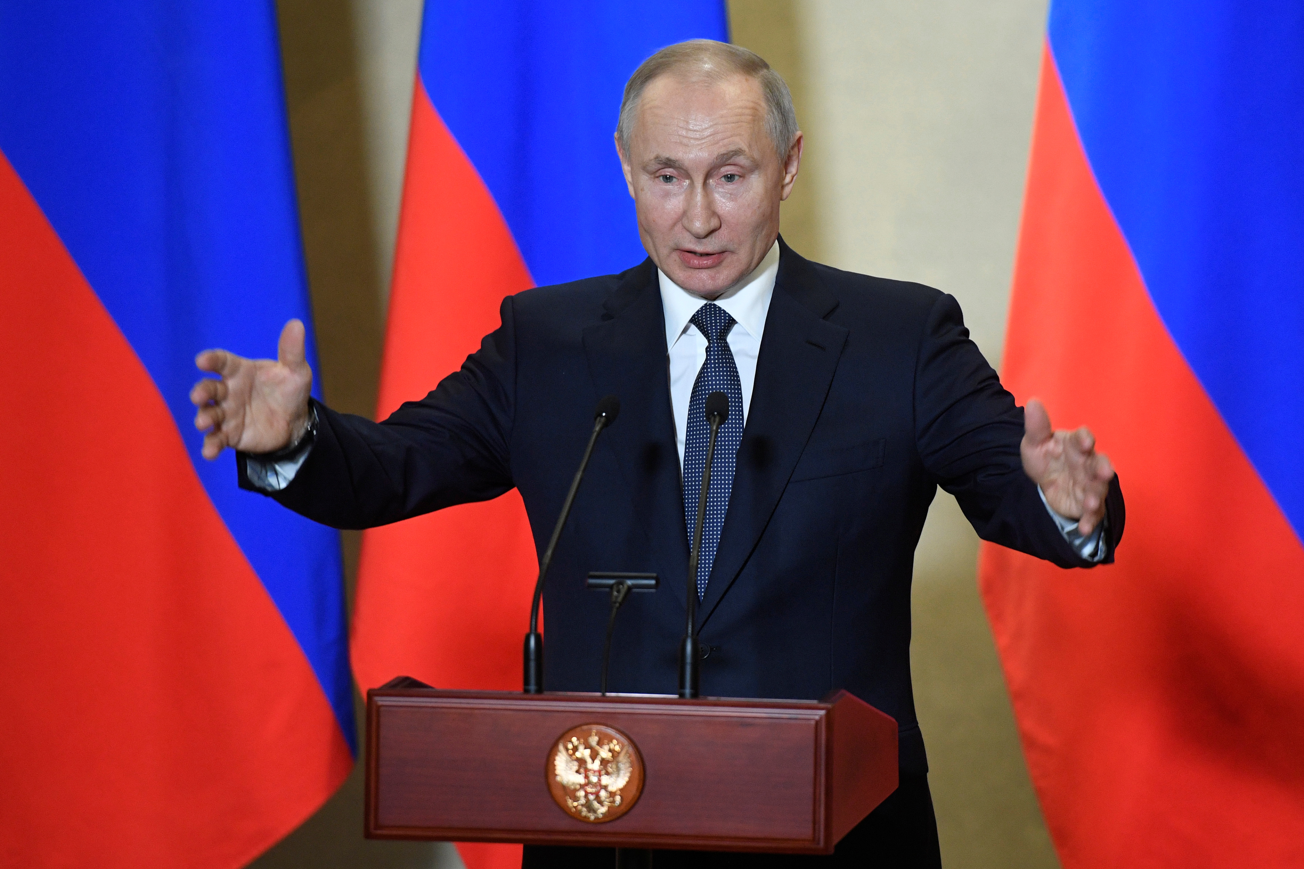 Vladimir Putin, en un discurso del miércoles (Reuters)