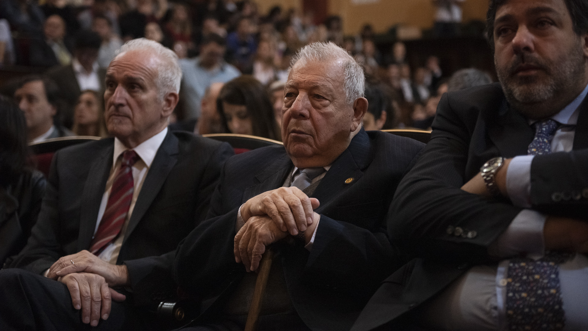 Carlos Cruz y el ex juez del Tribunal Superior de Justicia de la Ciudad Julio Maier