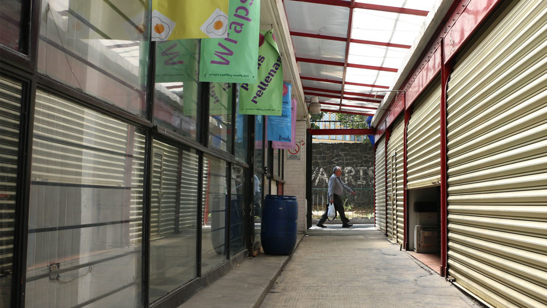 Prestadores de servicios y comerciantes suspendieron actividades por el paro nacional (Foto: Cuartoscuro)