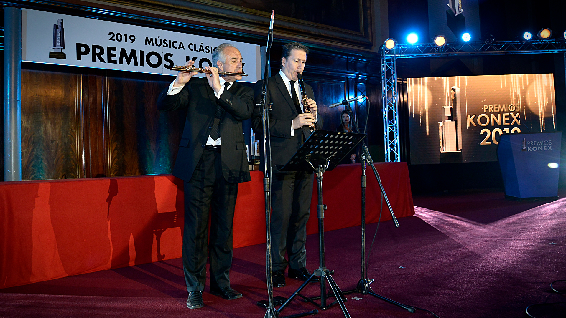 La presentación de los músicos de viento