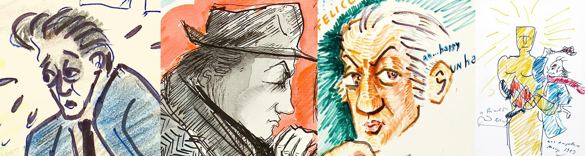 Autorretratos: 1961, 1974, 1977 y 1993, con el Oscar honorífico