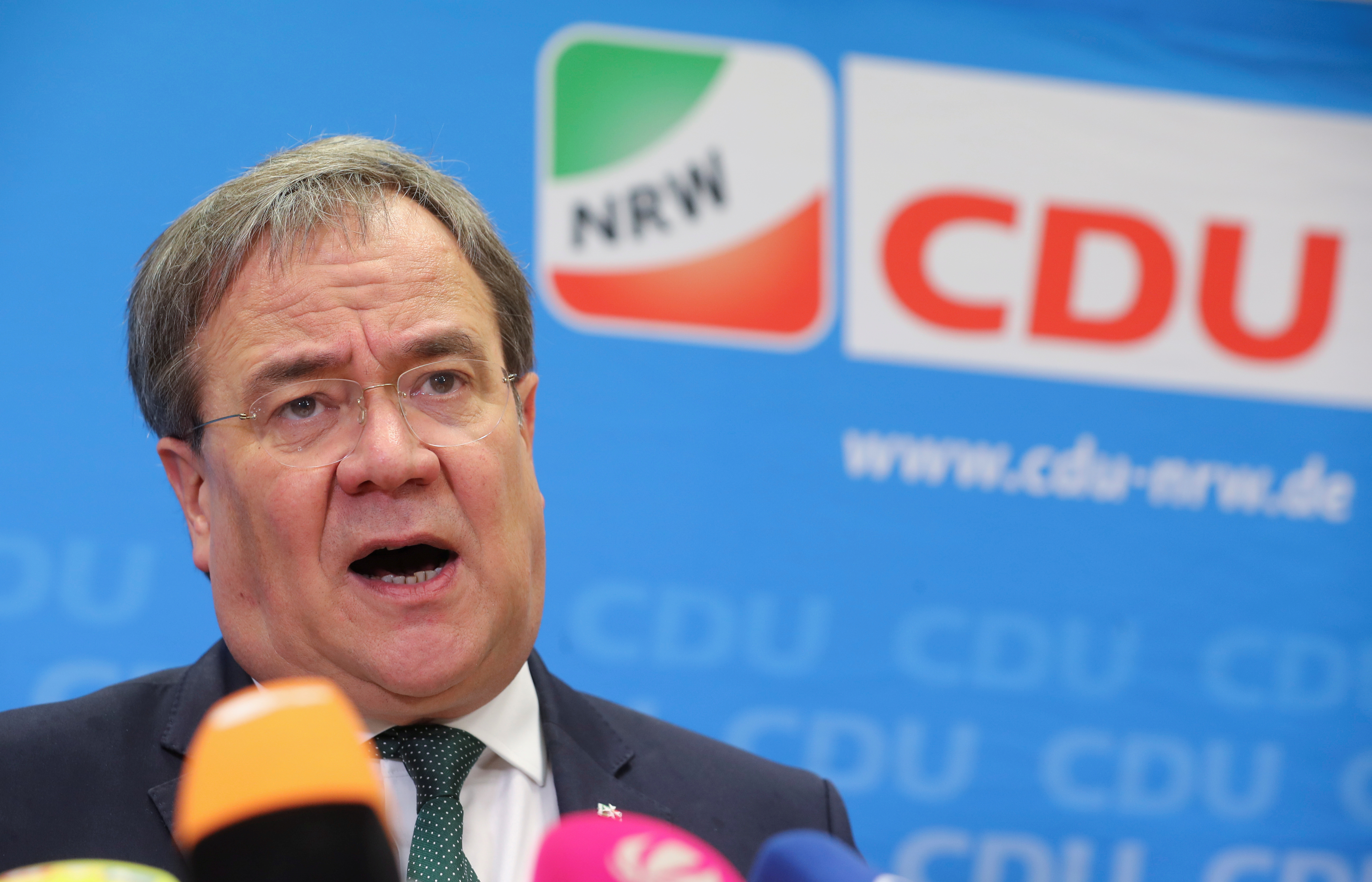 Armin Laschet, presidente de Renania del Norte-Westfalia y aspirante a suceder a AKK (REUTERS/Wolfgang Rattay)