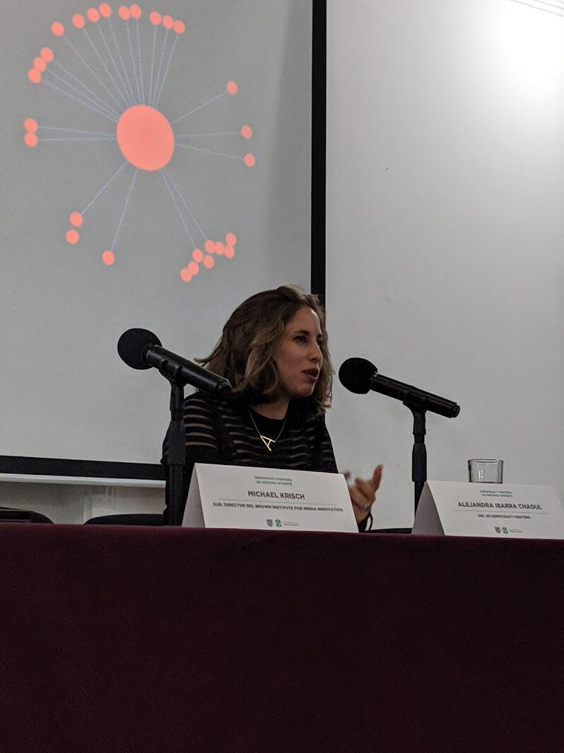 Alejandra Ibarra Chaoul durante la presentación de la plataforma (Foto: Cortesía)