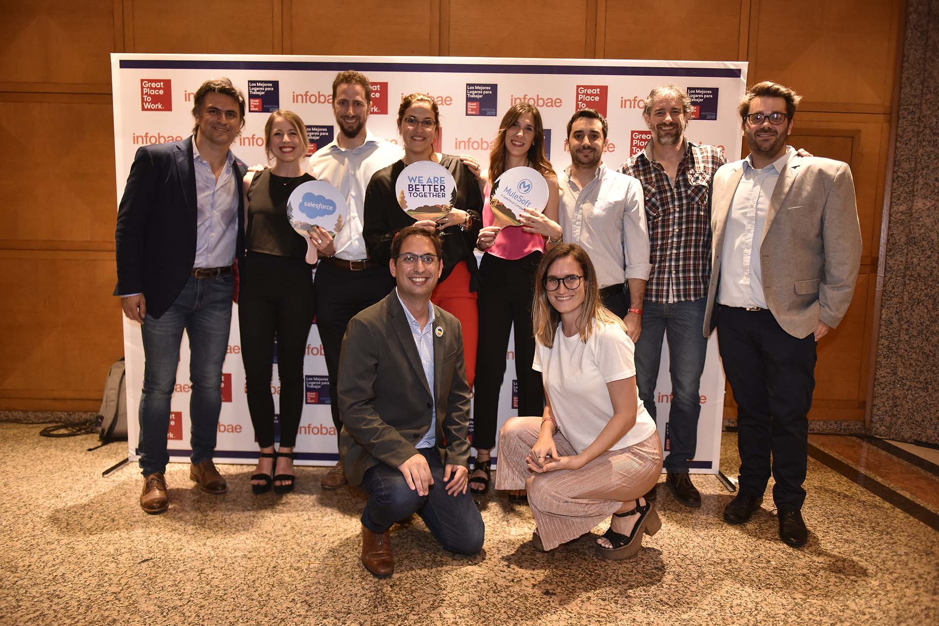 MULESOFT - Agustín Calentano, manager ingenieria; Luciana Pérez, bussines partner; Astrid Ecker, manager; Jonathan Cohen, director de RRHH; Melina Rochi, office manager; Jonatan Schneider, talent marketing; Matías Baldini, director de ingeniería; María Dolores Videla, ejecutiva comercial; Pablo Rodríguez, ejecutivo comercial; Matías Coaker, senior manager