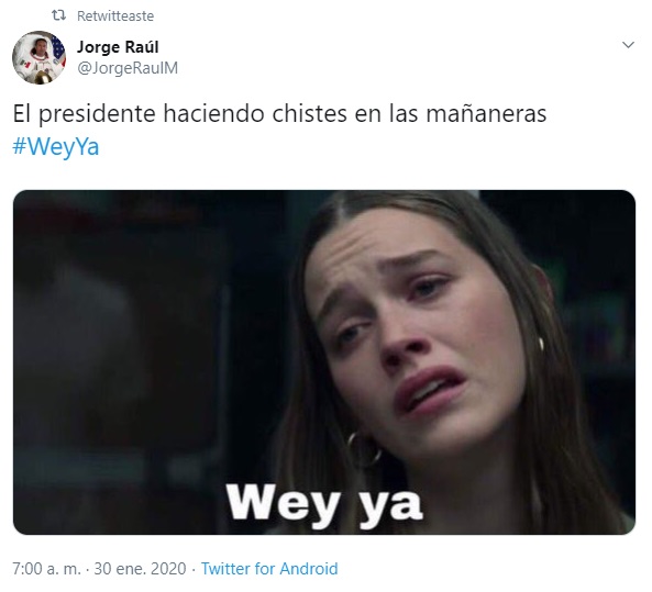 Estos son los mejores memes surgidos del ya famoso “Wey ya”. (Foto: Twitter)