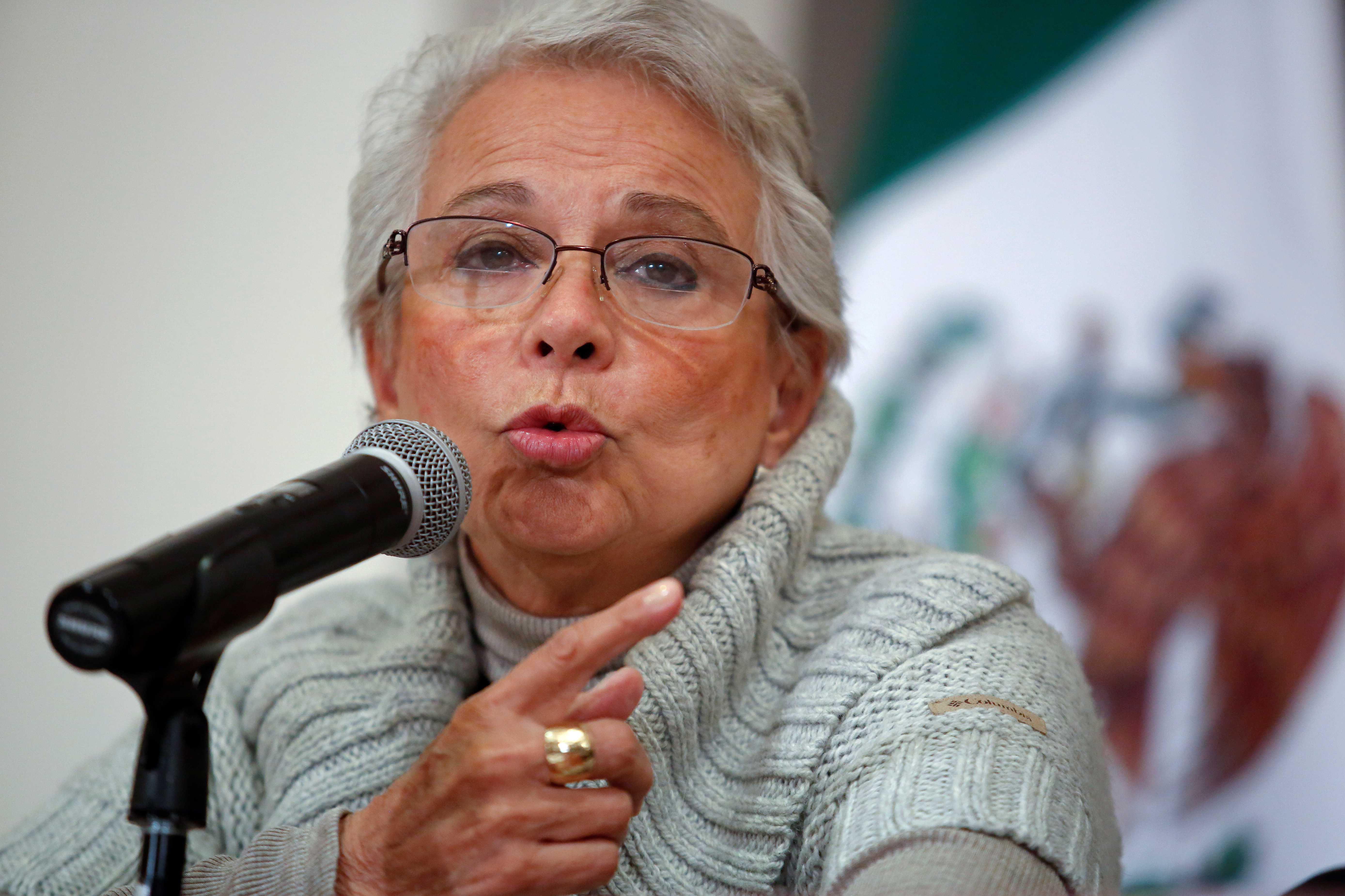 Olga Sánchez Cordero, consideró que la violencia contra las mujeres, en este periodo de confinamiento es una "pandemia silenciosa". (Foto: REUTERS/Gustavo Graf)